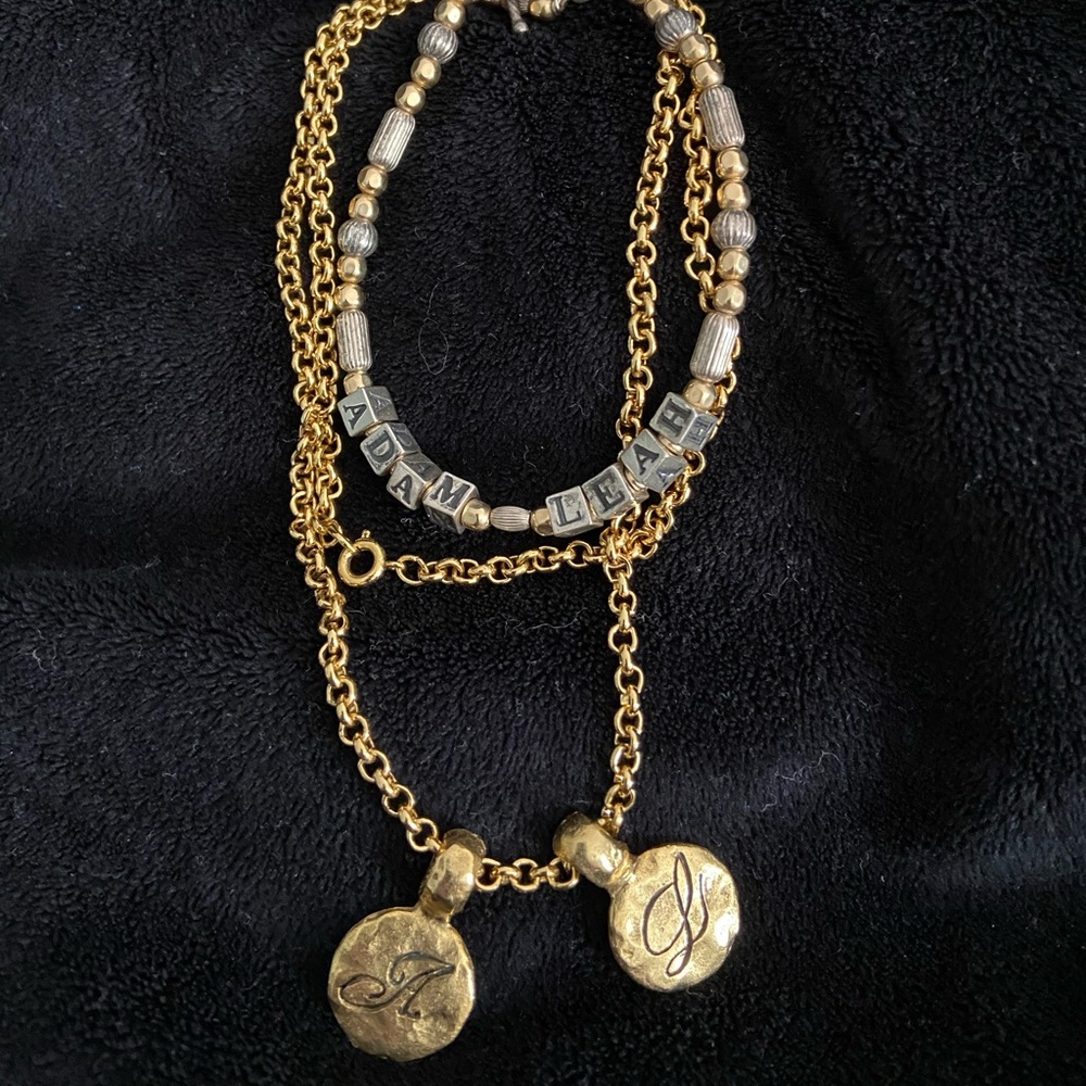 A L Necklace & Adam Leah Bracelet